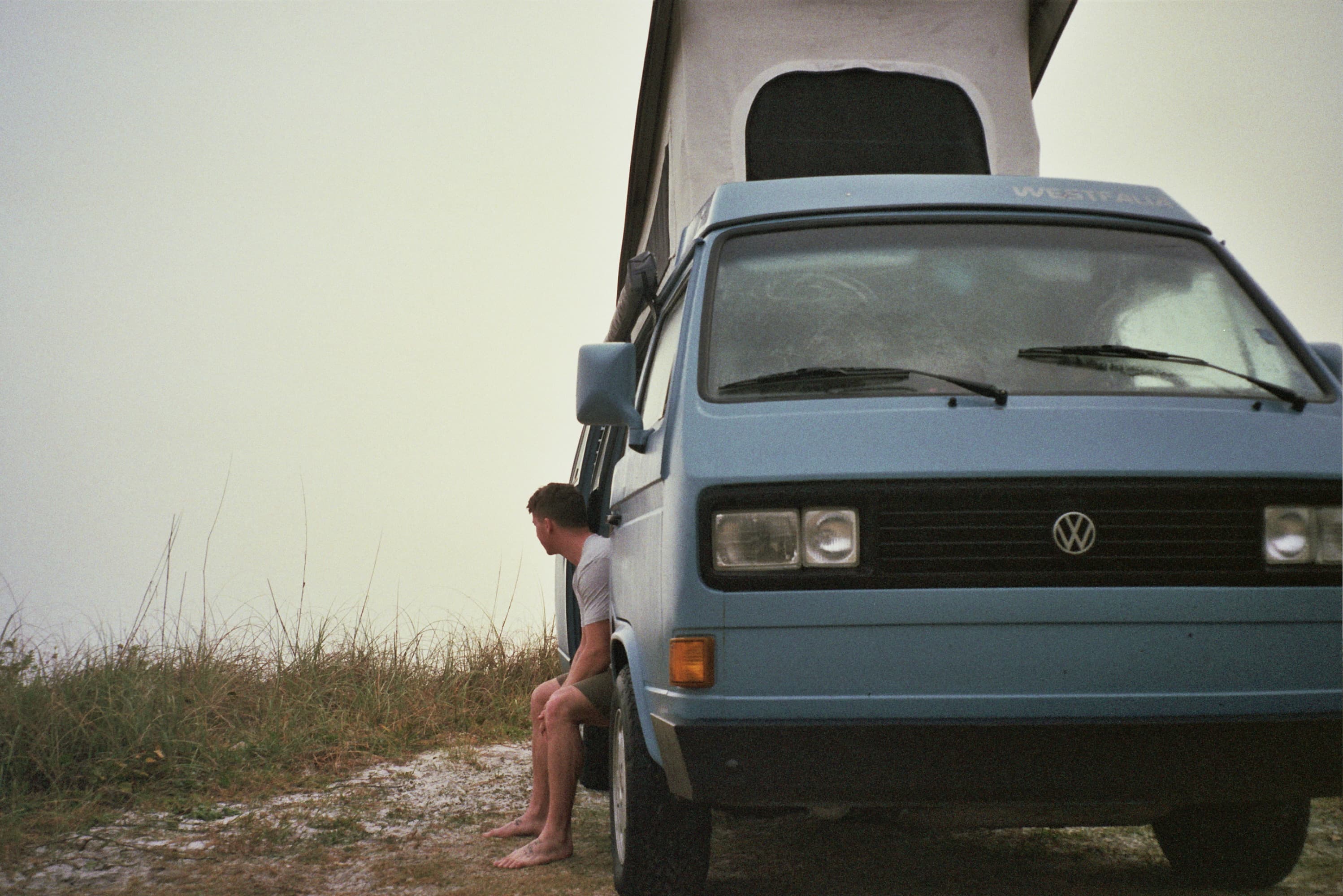 Brian behind the wheel